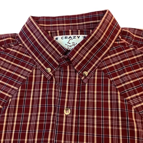 Crazy Cowboy Men's Long Sleeve Button Down Western Shirt Plaid Size XL - Picture 5 of 12
